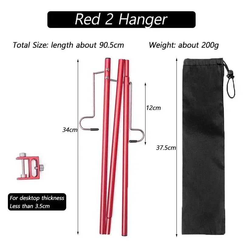 Camping Light Stand Ultralight Table Lantern Lamp Hanger Portable Detachable Lantern Holder Lighting Brackets Tourist Equipment
