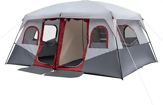 8/10 Person Camping Tent, Large 2 Room Family Tent