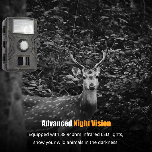 1080P Hunting Camera 2.0in LCD 16MP Infrared Night Vision