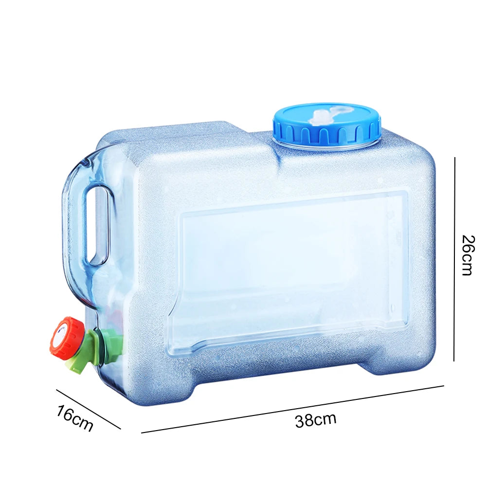 12L Water Jug Dispenser with Faucet, Camping Water Container
