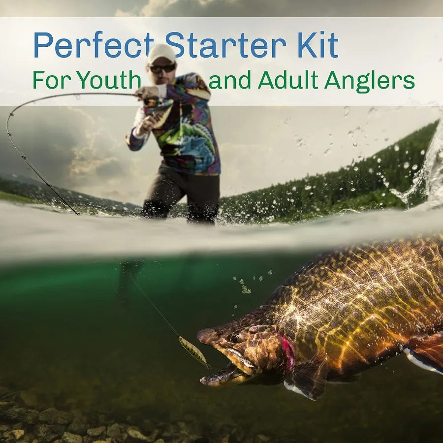 Fly Fishing Rod and Reel Combo with Carrying Case
