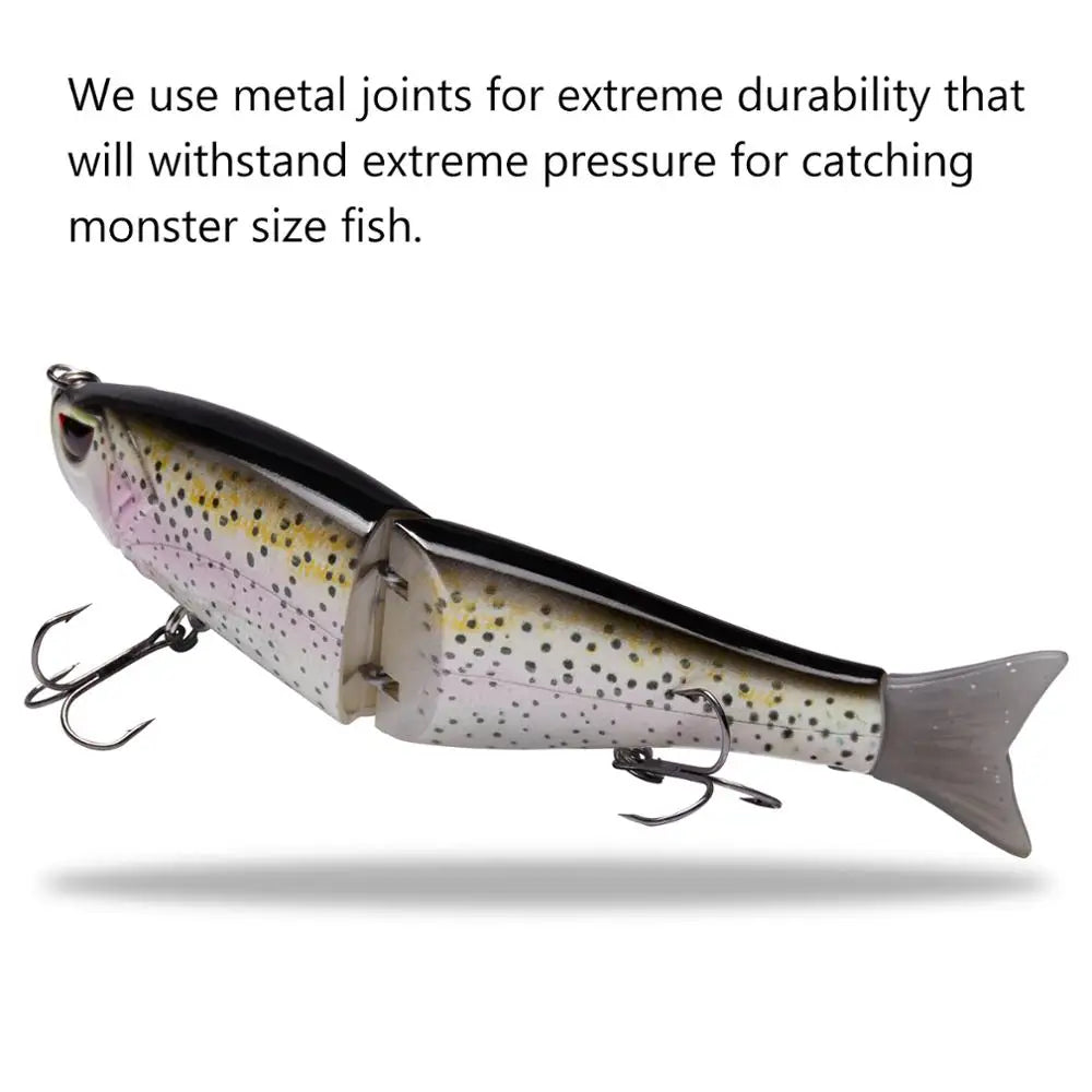 Bassdash Swimbaits Minnow Fishing Lure, 7in/2.2oz 4.5in/0.65oz