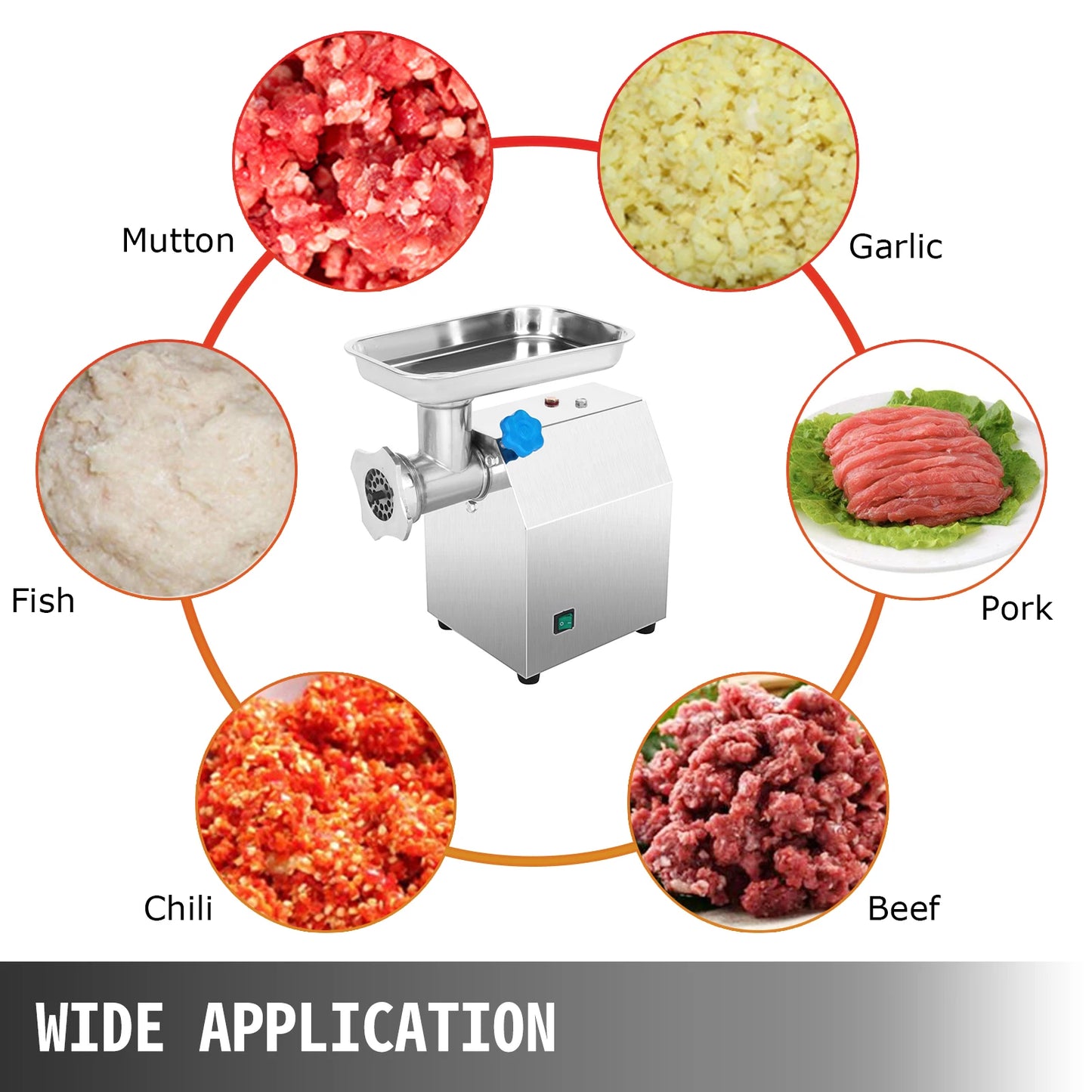 Electric Meat Mincer Grinder, Commercial Sausage Maker Home Appliance