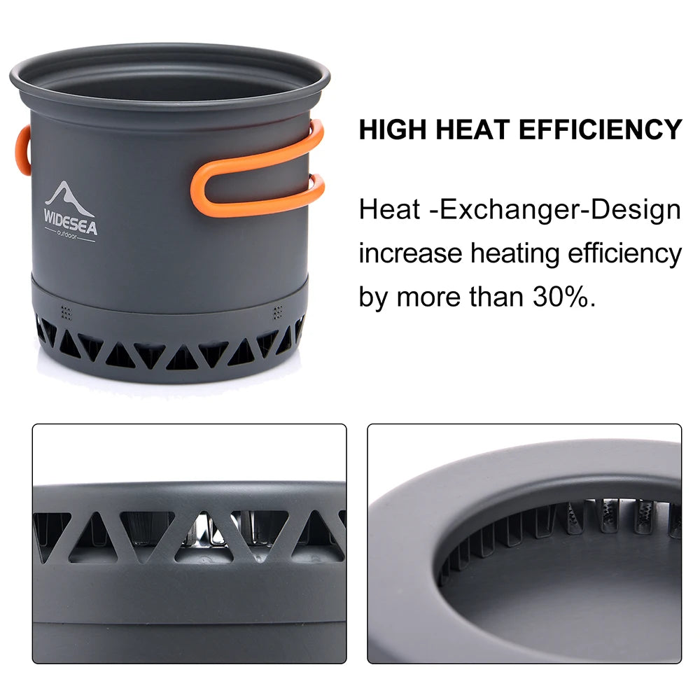 Camping 1.3L 2.3L Cookware, Outdoor Cooking Set