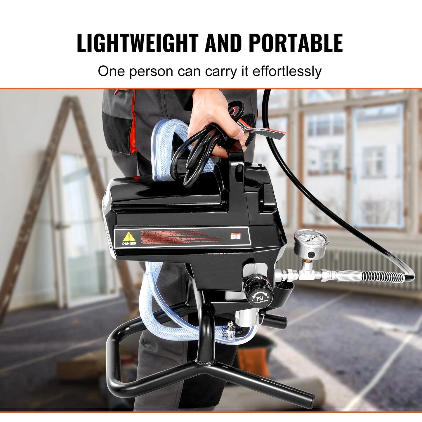 750W 950W Airless Paint Sprayer 3000PSI High Efficiency Electric