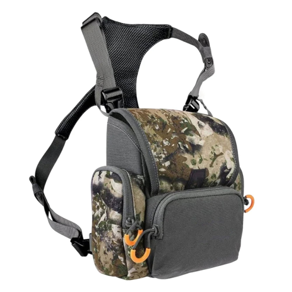 Bino Harness with Rain Cover with Rangefinder Pocket, Adjustable Large Capacity Bino Case