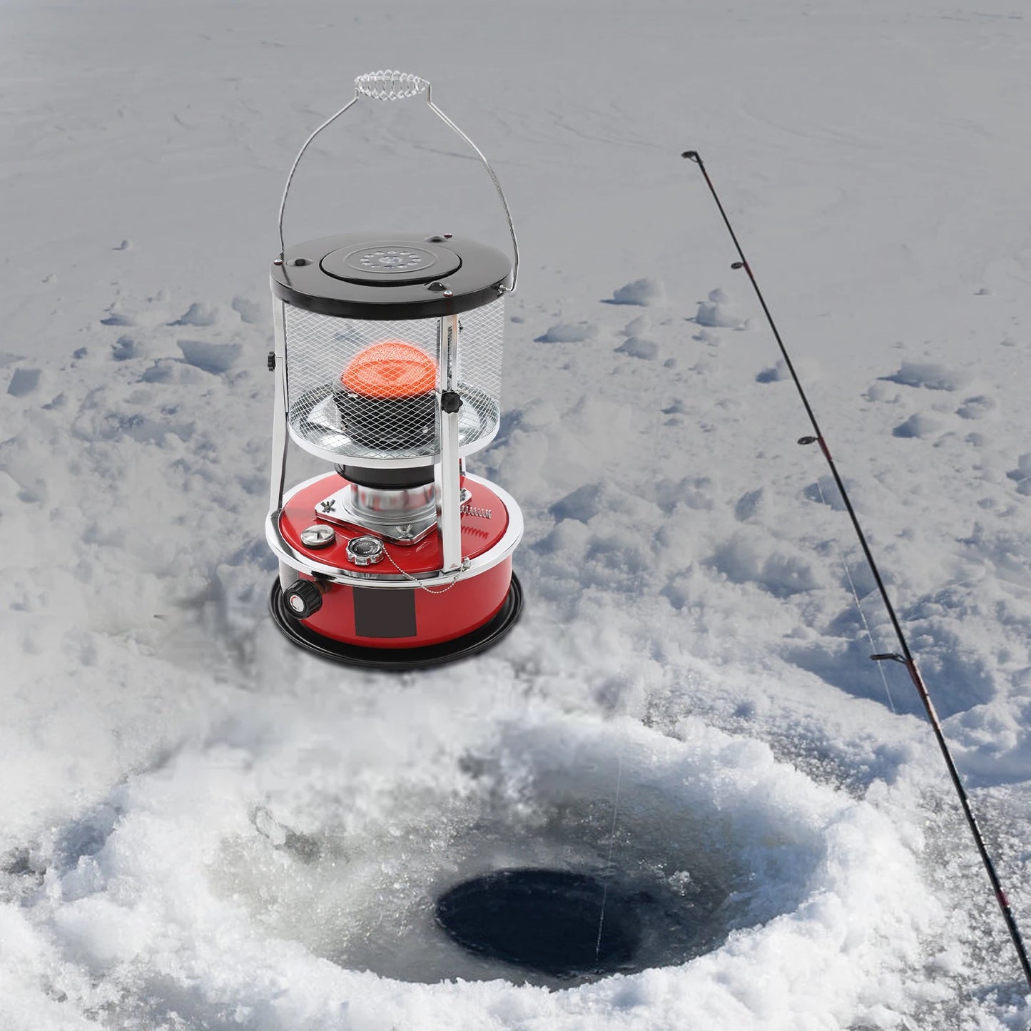 Portable Kerosene Heater, Winter Outdoor Liftable Heater for Ice Fishing/ Outdoor Home Barbecue
