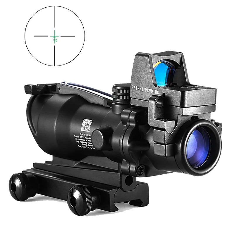 Adjustable 4x32 Red Dot Tactical Scope for Hunting