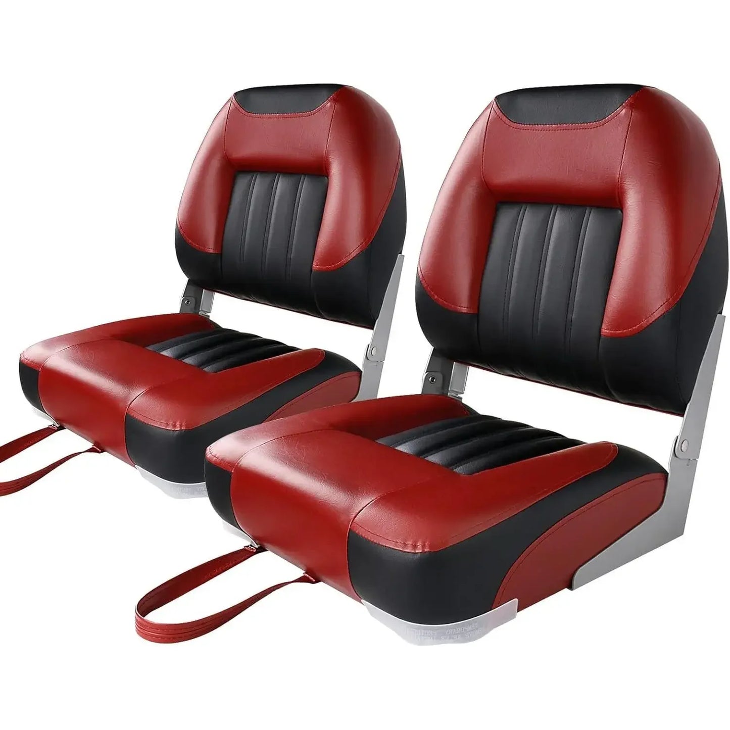 Deluxe Low/High Back Boat Seat, Fold-Down Fishing Boat Seat