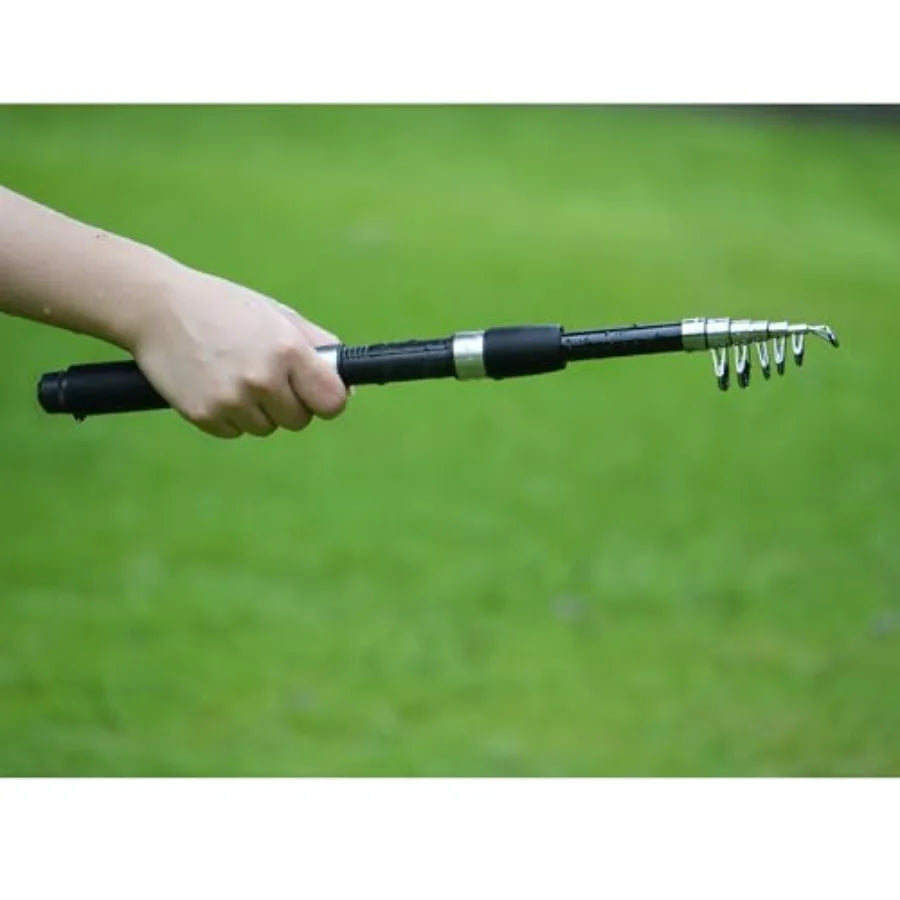 Fishing Pole Combo Set 2.1m (6.89ft) with 145pcs Fishing Accessories Kit Collapsible Rod and High Speed Spinning Reel