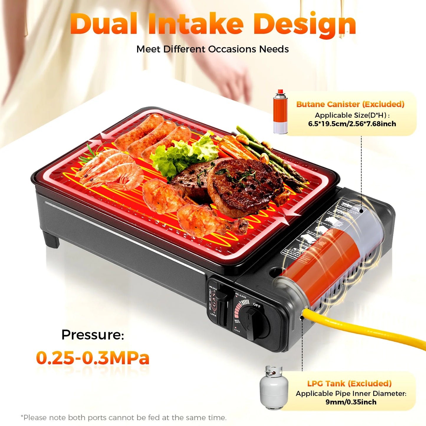 Portable Camping Grill Gas Stove Butane Gas Stove For Camping, Traveling