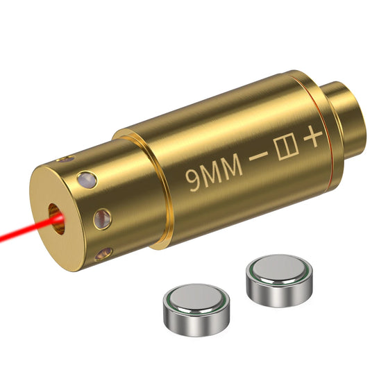 9MM Optics Cartridge Red Dot Laser Brass 9MM Boresighter