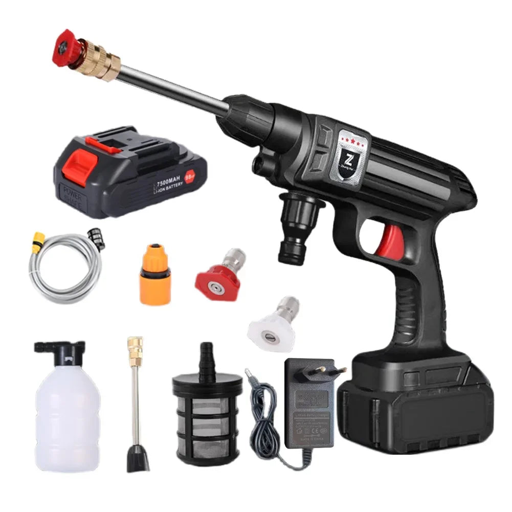 High Pressure Car Washer Wireless Car Wash Machine 4000mAh Rechargeable