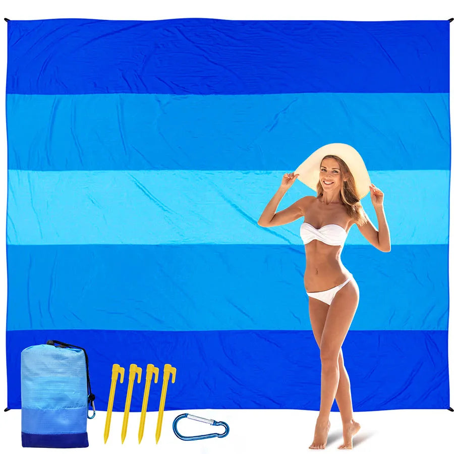 Beach Blanket, Waterproof and Sandproof Large, 2-3 Adult