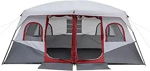 8/10 Person Camping Tent, Large 2 Room Family Tent