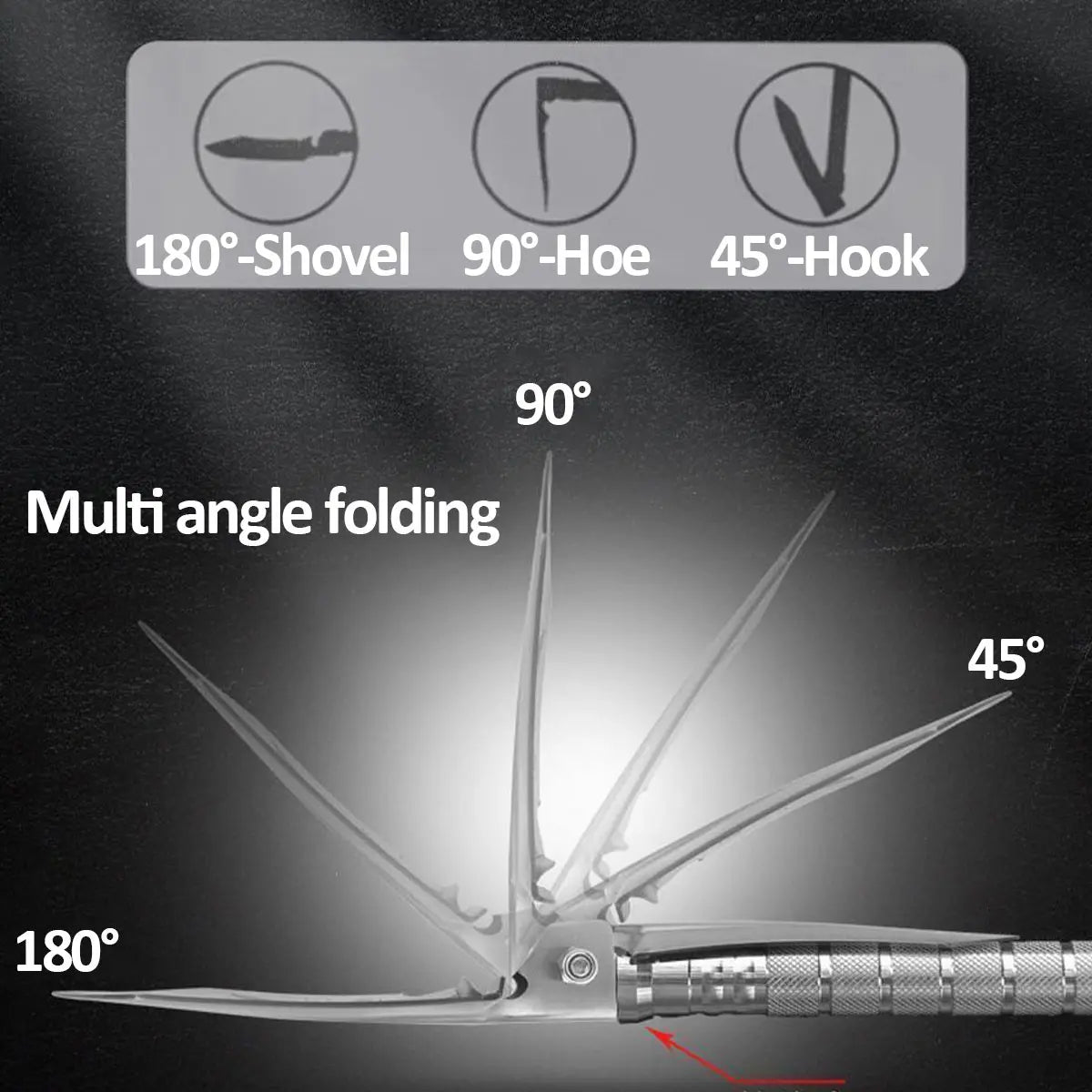 Multi Functional, Detachable, Foldable Military Survival Equipment