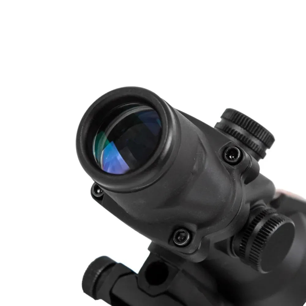 4X32 Hunting Riflescope, Real Fiber Optics, Green/Red Dot