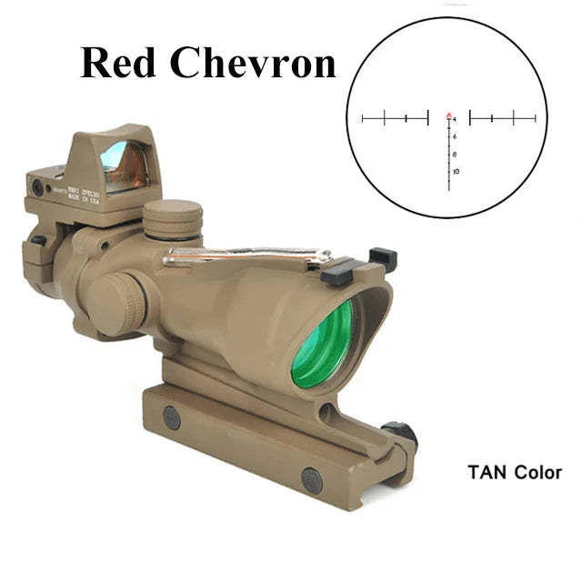 Adjustable 4x32 Red Dot Tactical Scope for Hunting