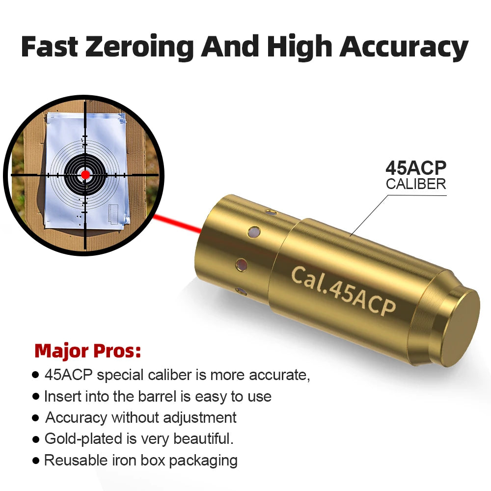45ACP red light calibrator, professional calibration use
