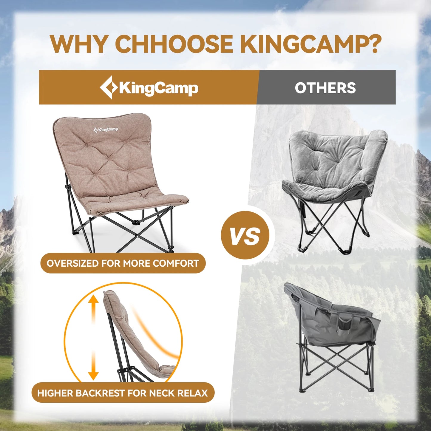 KingCamp Comfortable Butterfly Chair