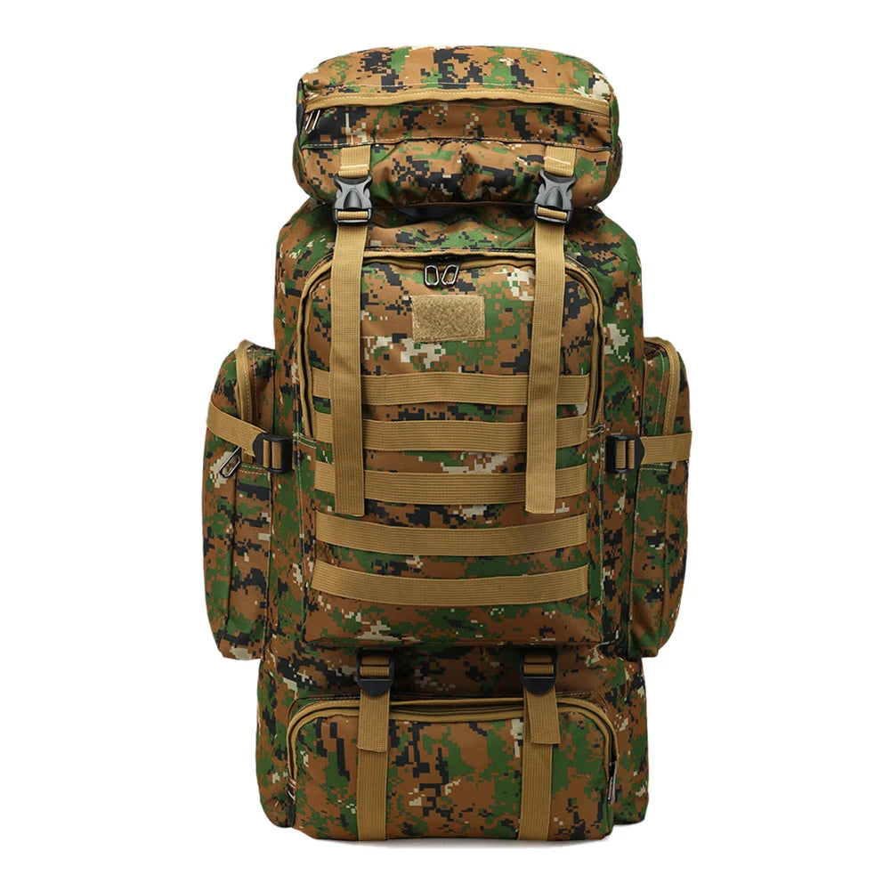 80L Tactical Backpack, Outdoor Military Rucksacks, Camping/Fishing/Hunting Knapsack