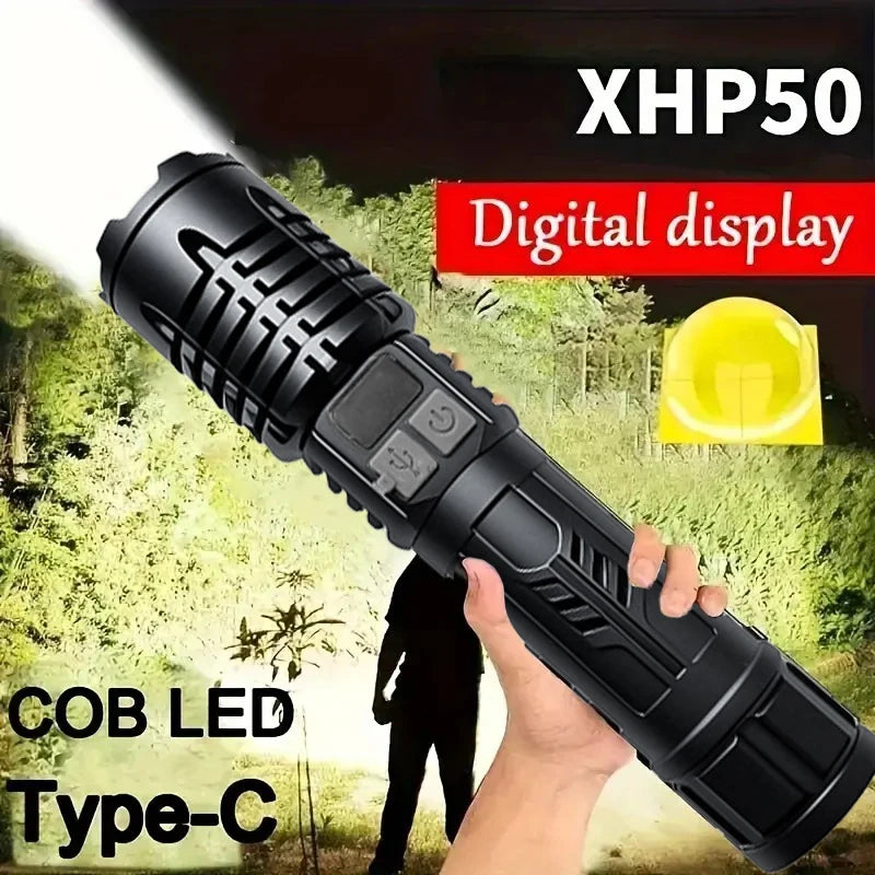 High Lumen Waterproof Tactical Flashlight - 5 Modes