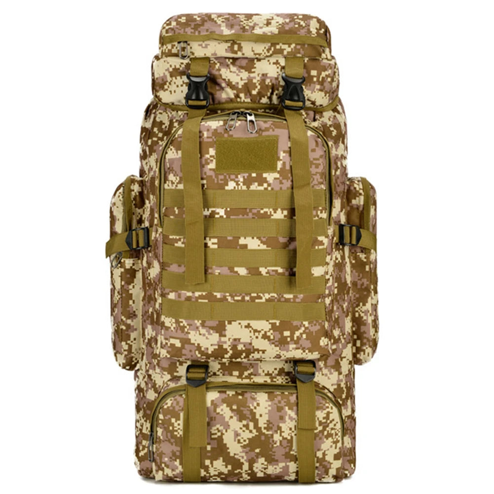 80L Tactical Backpack, Outdoor Military Rucksacks, Camping/Fishing/Hunting Knapsack
