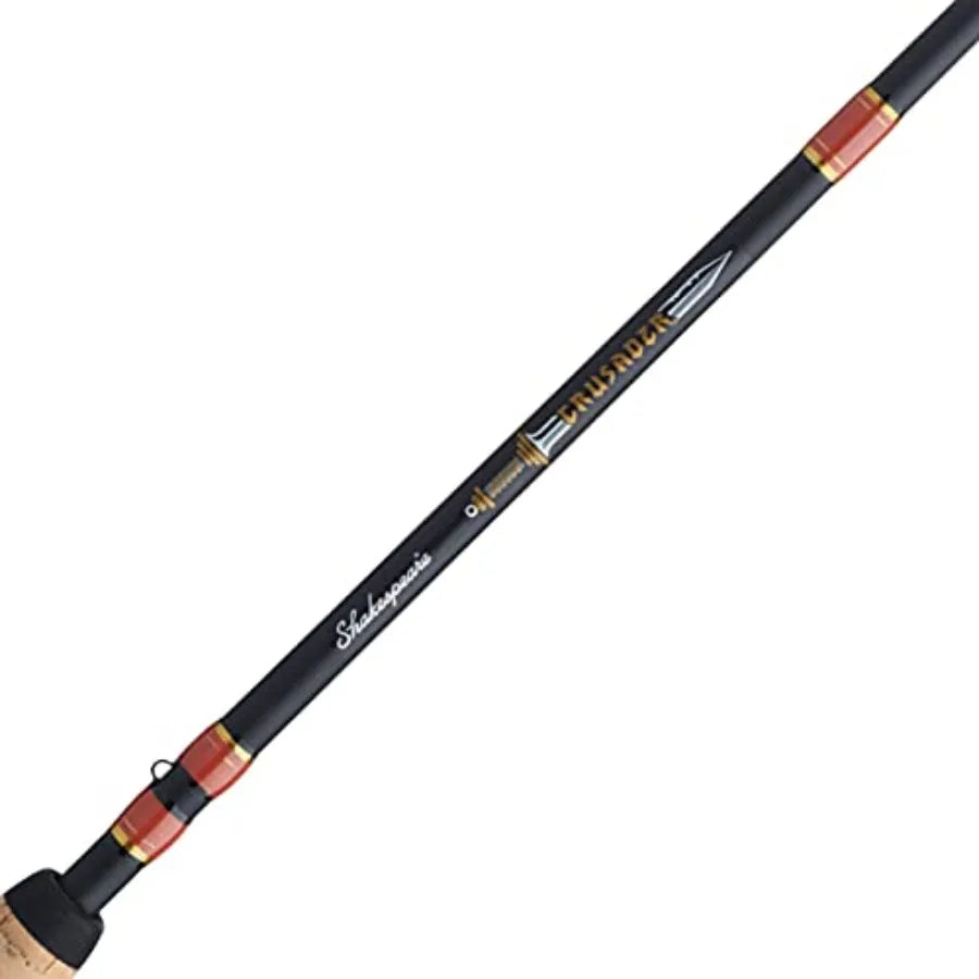Shakespeare Crusader Spinning Reel and Fishing Rod Combo for Freshwater and Saltwater