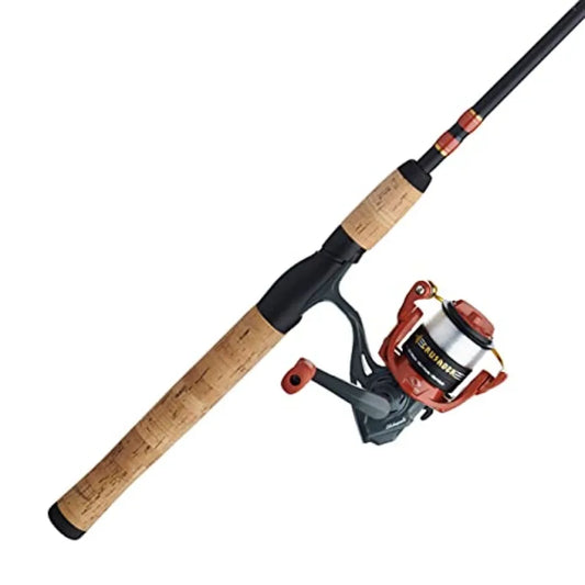 Shakespeare Crusader Spinning Reel and Fishing Rod Combo for Freshwater and Saltwater