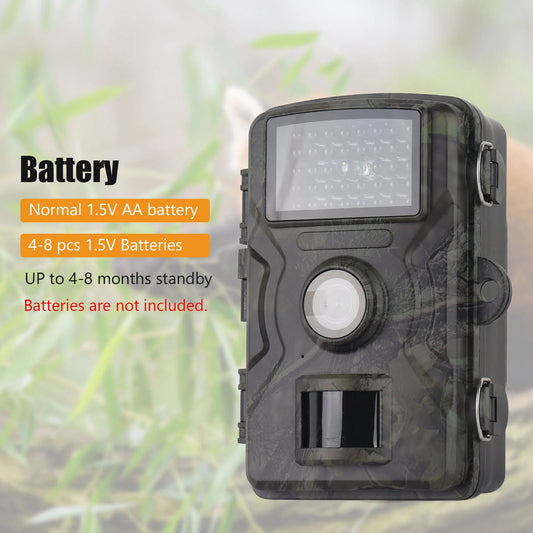 1080P Hunting Camera 2.0in LCD 16MP Infrared Night Vision, Waterproof Trail Camera