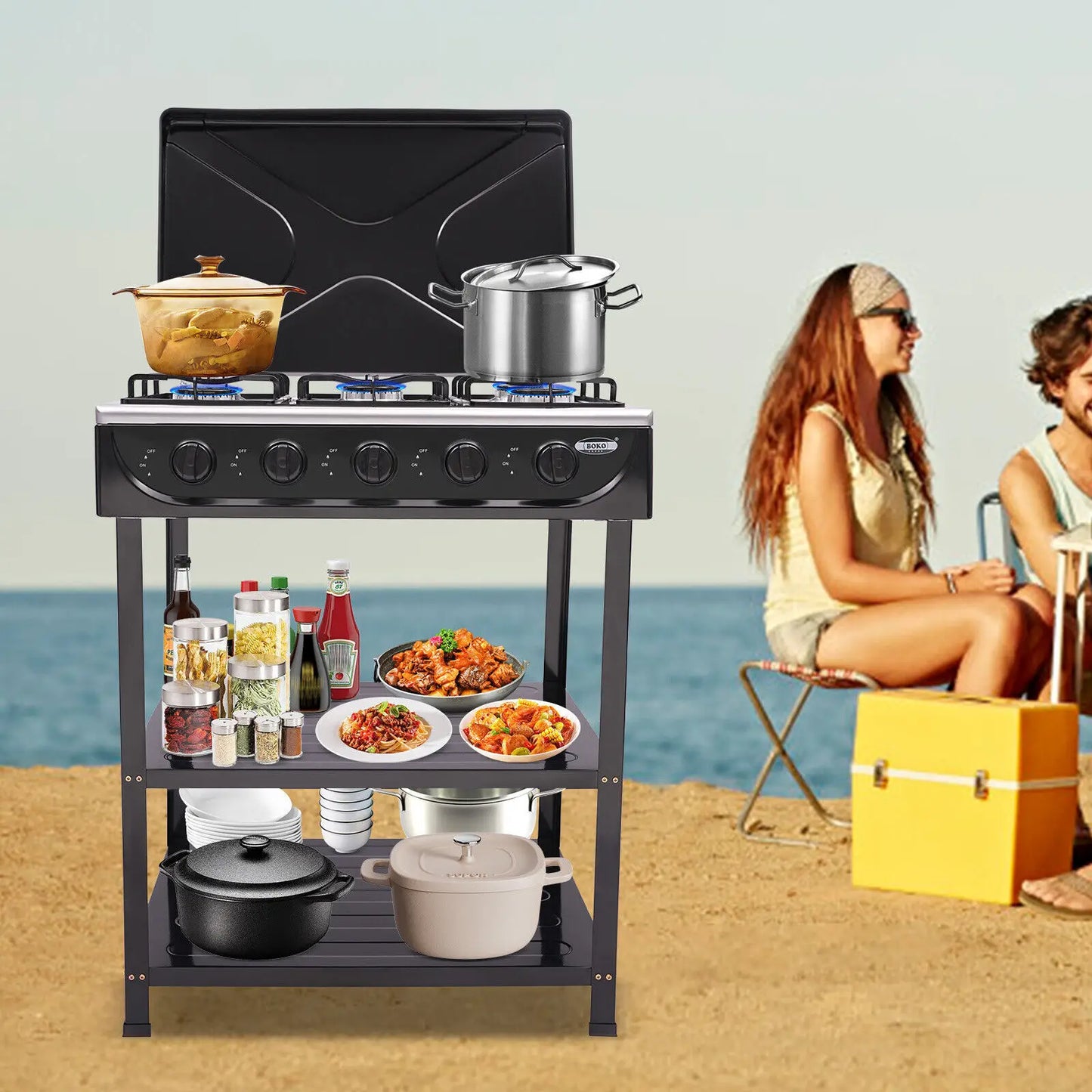 Outdoor 5-Burner Gas Stove