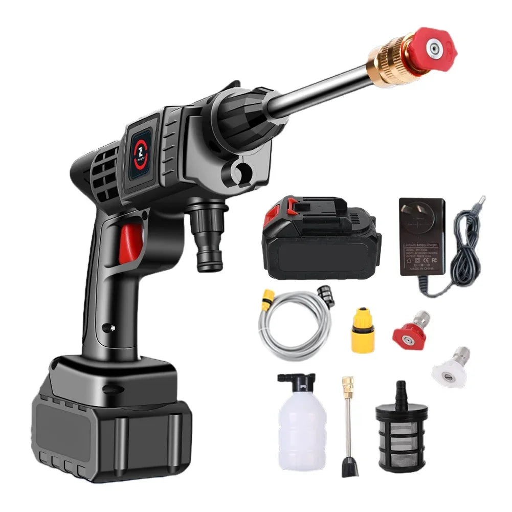 High Pressure Car Washer Wireless Car Wash Machine 4000mAh Rechargeable