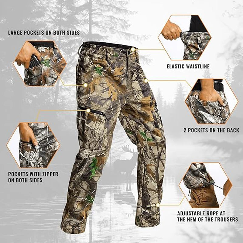 Quiet Hunting Suit, Camouflage Softshell Clothes