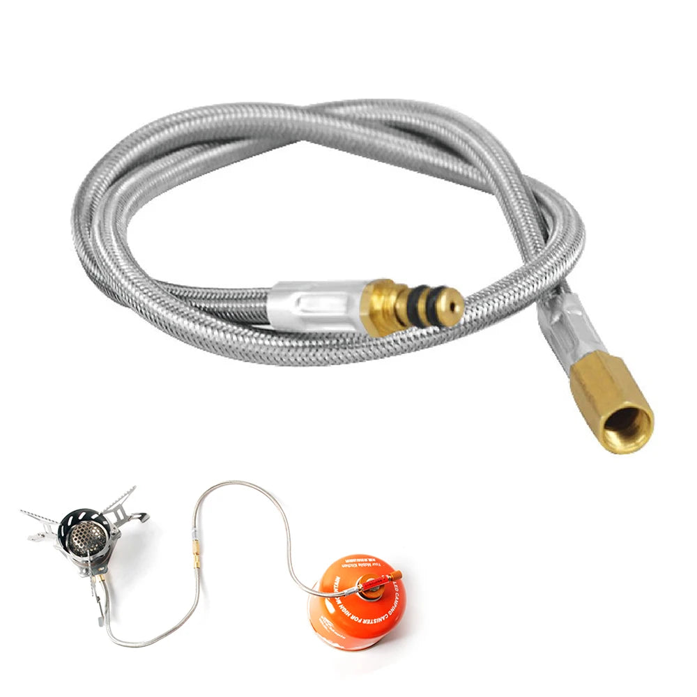 44cm Extension Tube Hose Gas Stove Adapter for Outdoor Camping Cylinders