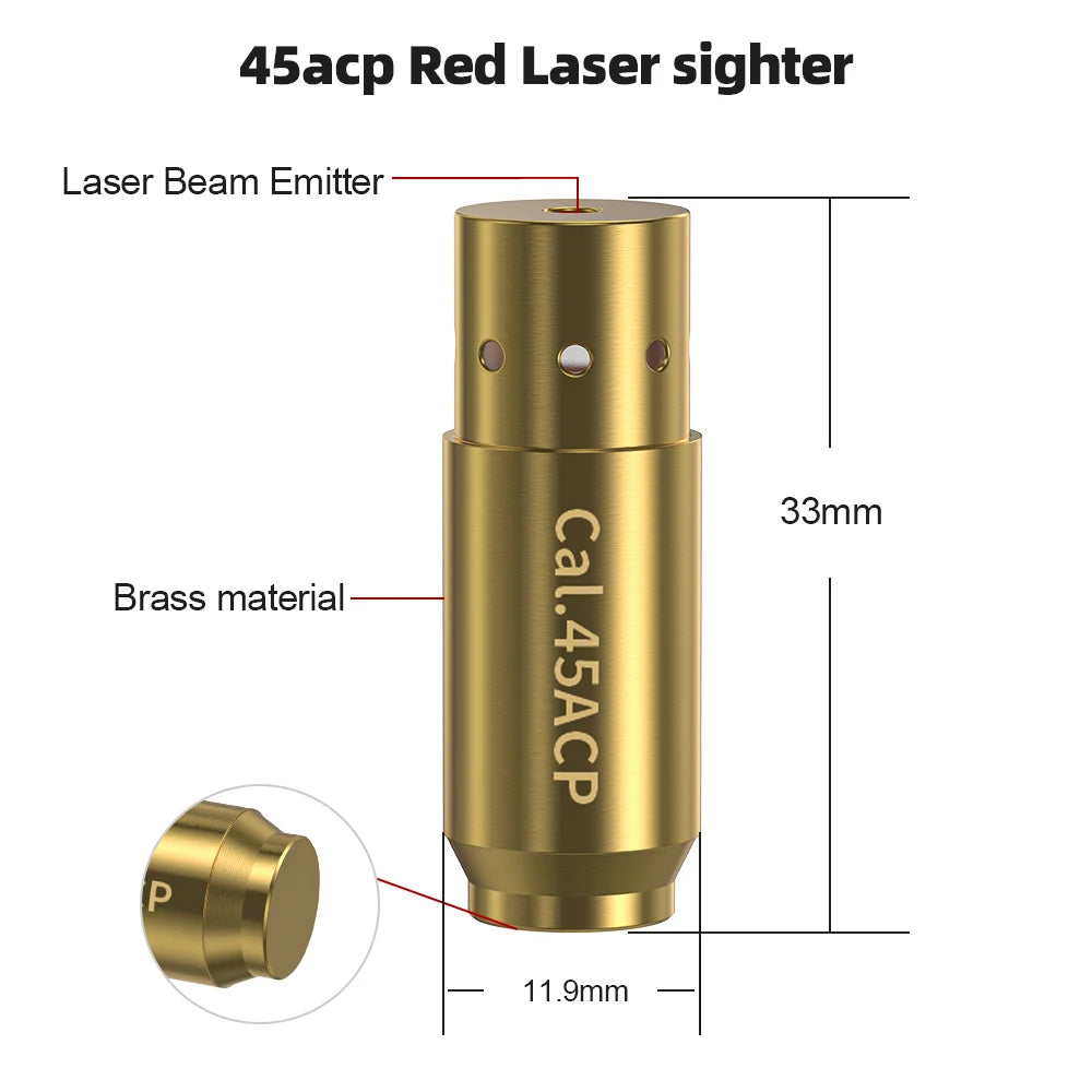 45ACP red light calibrator, professional calibration use