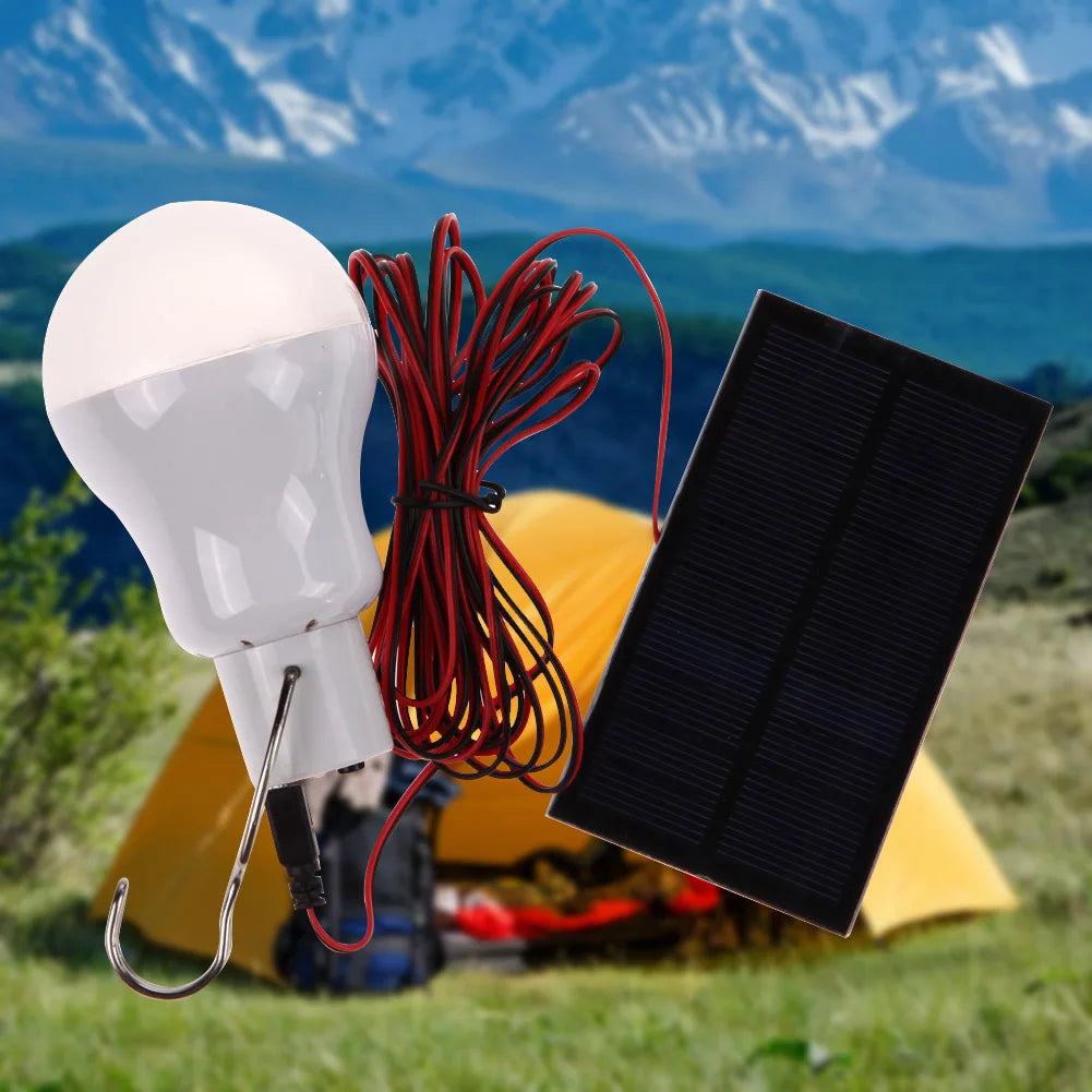 Outdoor Waterproof Camping Lamps, Solar Powered LED