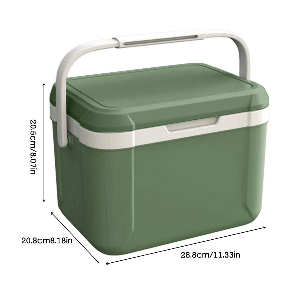 5/6/13L Cooler Box, Portable Camping, Large Capacity Car Ice Bucket