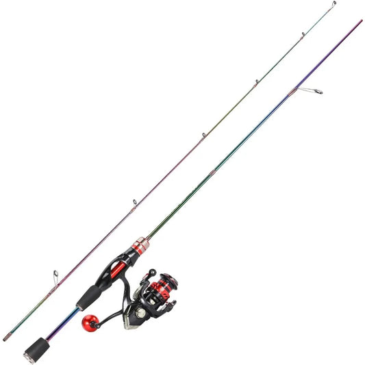 Ultralight Graphite Spinning Fishing Rod and Reel Combo for Precision Casting