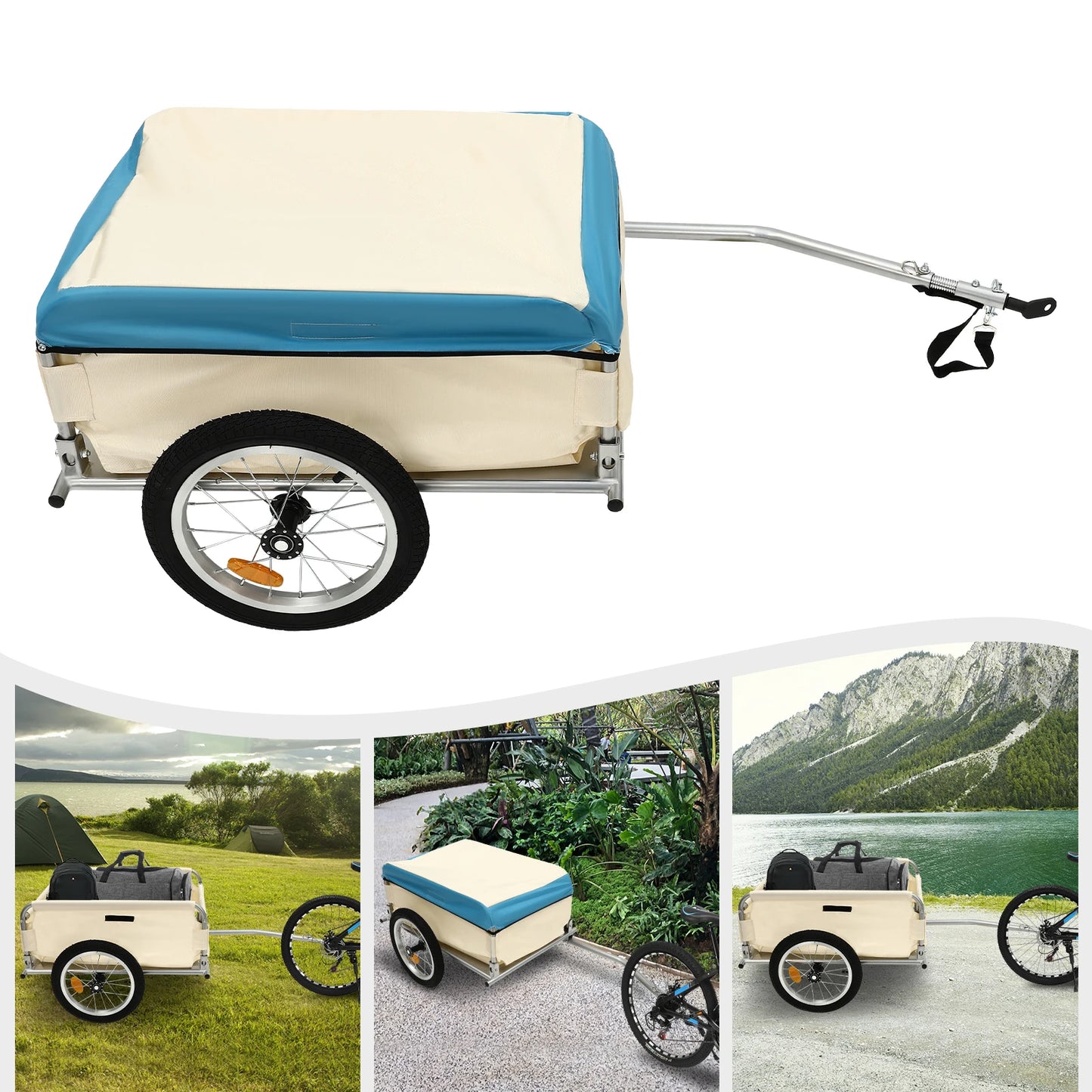 Bicycle Trailer 50Kg Load Transport Trailer