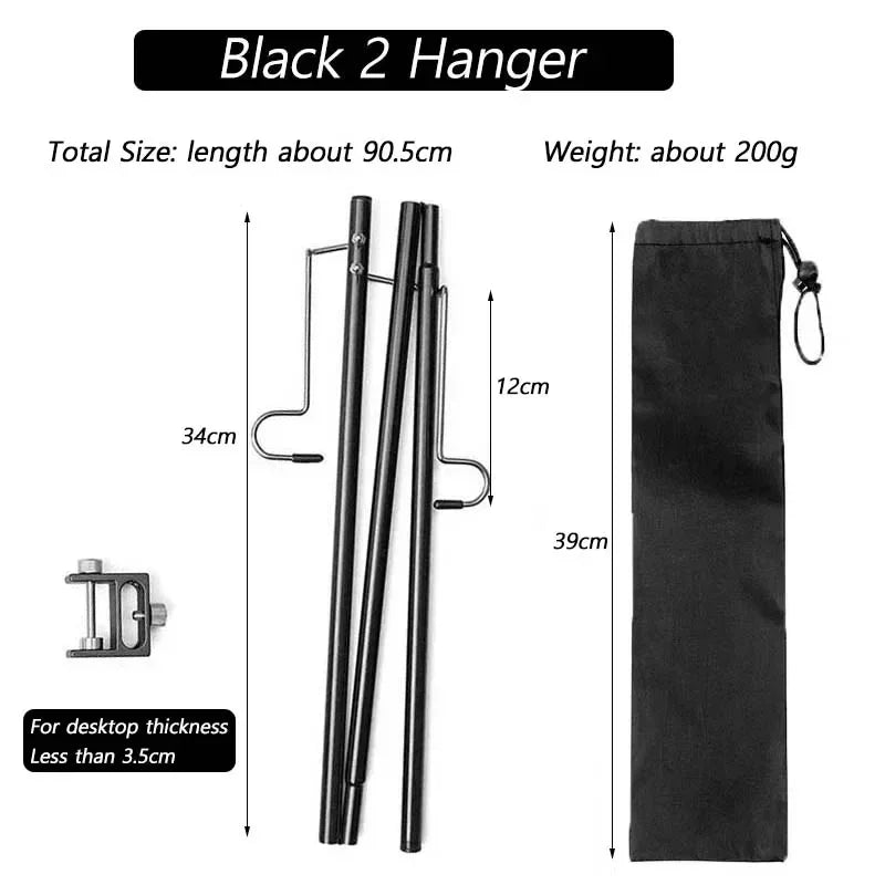Camping Light Stand Ultralight Table Lantern Lamp Hanger Portable Detachable Lantern Holder Lighting Brackets Tourist Equipment