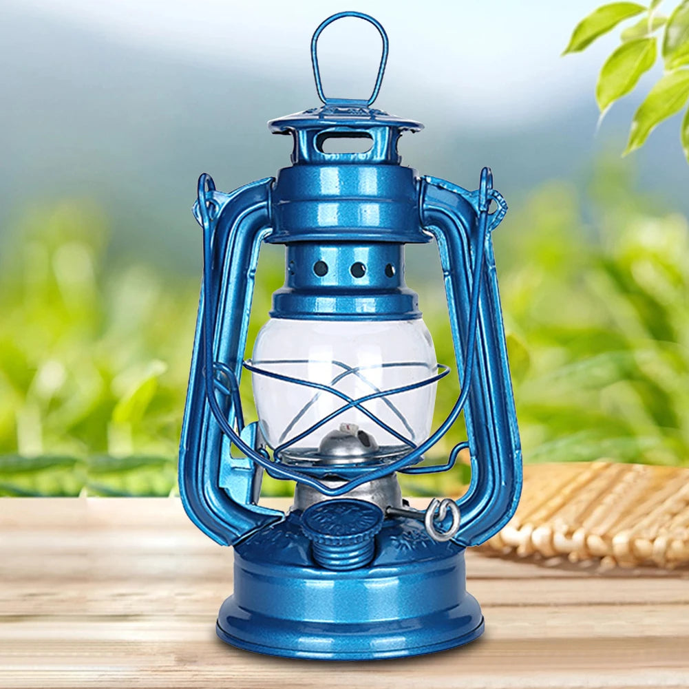 Retro Fuel Camping Lanterns, Portable Hurricane Table Lamps