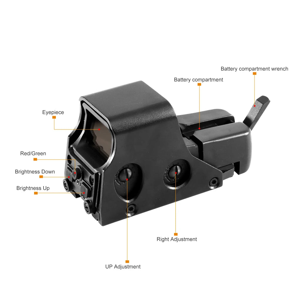 551 552 553 558 Red Green Dot Holographic Sight, Scope Hunting Reflex Sight