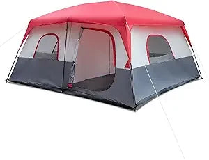 8/10 Person Camping Tent, Large 2 Room Family Tent