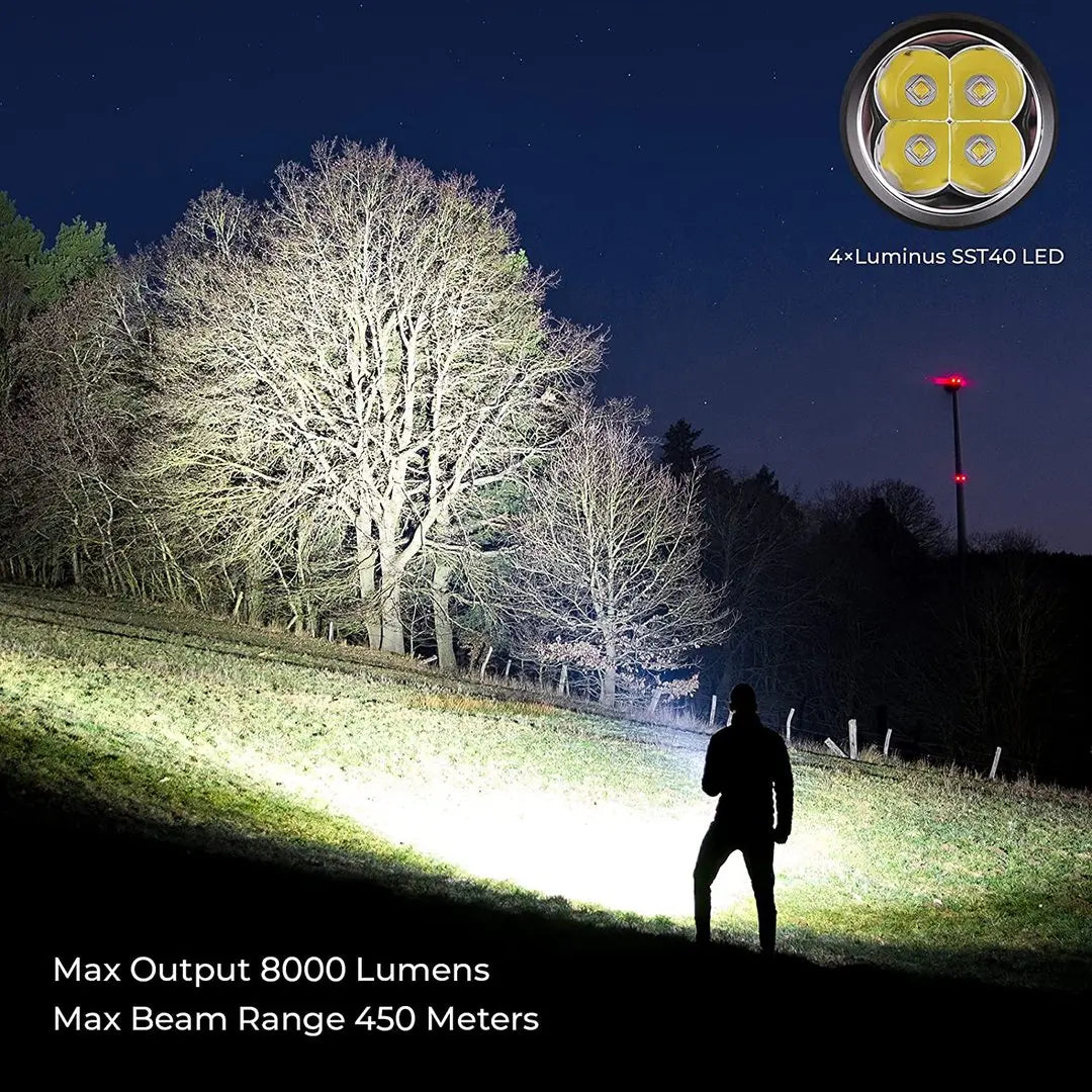 Powerful LED Flashlight, Rechargeable