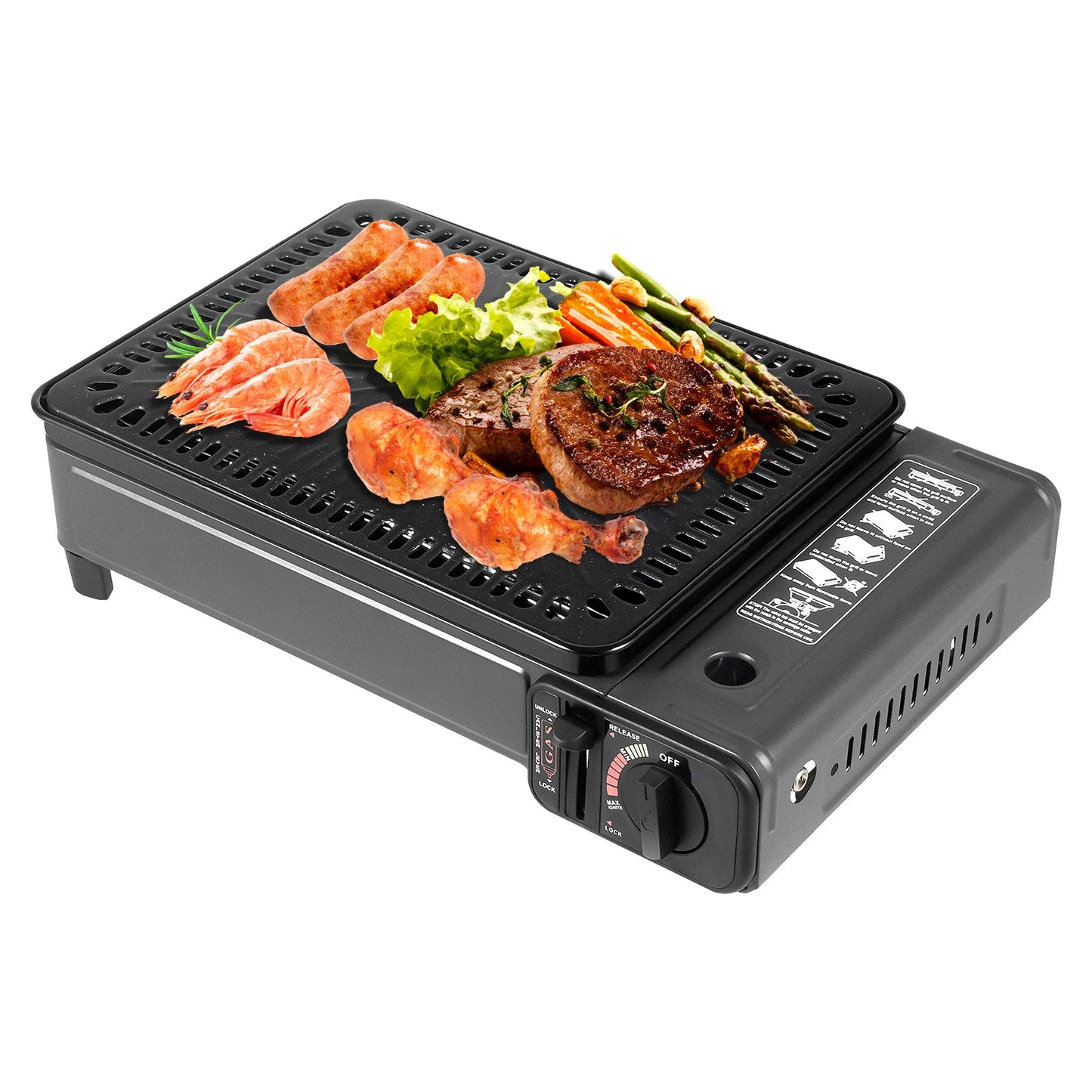 Butane Grill Stove With Grilling Net, Portable