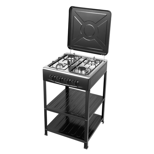 4 Burners Gas Stove, Removable Smokeless Barbecue Grill