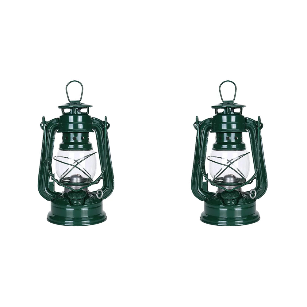Retro Fuel Camping Lanterns, Portable Hurricane Table Lamps