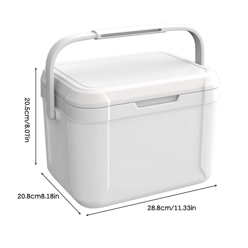 5/6/13L Cooler Box, Portable Camping, Large Capacity Car Ice Bucket