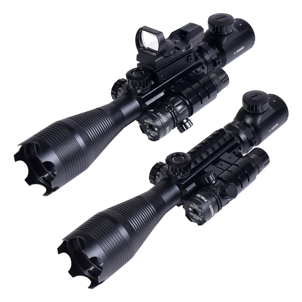 Hunting RifleScopes 4-16X50EG W/Red Dot Sight, Laser Pointer Flashlight Combo