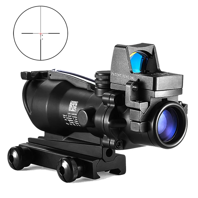 Adjustable 4x32 Red Dot Tactical Scope for Hunting